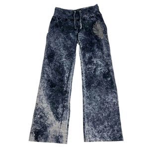 HANK Sweatpants Made in Hollywood Grunge Punk Tie Dye Bleach Heart Wings Studs S
